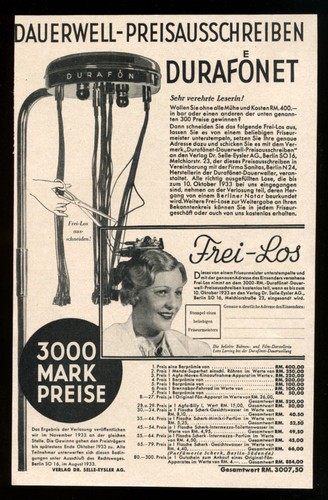 Grosse reklame werbung 1933 - grosse,