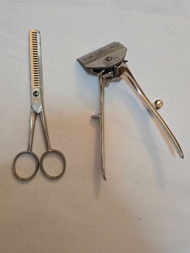 Vintage friseur scherenset - friseur,