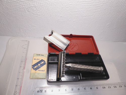 Antik rasierer mit - rasierer, bakelit