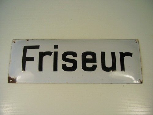 Antikes emaile schild - antikes, "